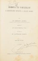 Lehmann, [Alfred] Alfréd: Babona és varázslat. A legrégibb időktől a jelen korig. Fordította Ranschburg Pál. Átvizsgálta Laufenauer Károly. II. kötet. [ két kötetben teljes.] Budapest, 1900. K. M. Természettudományi Társulat (Hornyánszky ny.) VIII + 548 p.; VI + [2] + 412 p. Első magyar kiadás. Oldalszámozáson belül szövegközti ábrákkal, rajzokkal, fotókkal illusztrált kultúrtörténeti dolgozat. A dán pszichológus szerző, Alfred Lehmann (1858-1921) a munka első részében részletes kultúrtörténeti összefoglalást nyújt a különböző népek mágikus-okkult praktikáinak történetéről, az ókortól a középkor boszorkányhitén át a modern kor hipnotikus-asztaltáncoltató rítusaiig. A klasszikus és középkori időszakkal kapcsolatosan a szerző perspektívája kimondottan kultúrtörténeti jellegű, a kortárs eljárásokkal kapcsolatban enyhén szkeptikus attitűdöt vesz fel, ám a századfordulón [még] a kortárs pszichológia körébe tartozó események (álomfejtés, hisztéria) kapcsán a magyarázat nem zárkózik el a szigorú természettudományosság területén kívül eső megoldásoktól sem. (Természettudományi könyvkiadó-vállalat, LXV-LXVI. kötet.) Egységes, aranyozott gerincű, vaknyomásos kiadói félbőr kötésben (Frankl és Werner könyvkötészet, Budapest), márványmintás festésű lapszélekkel. Kis javítással