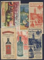 5db ássványvizes számolócédula és egy darab Szt. Györgyvíz címke