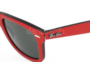 Ray Ban piros-fekete napszemüveg, bőr tokban