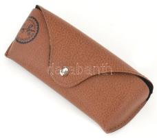 Ray Ban piros-fekete napszemüveg, bőr tokban