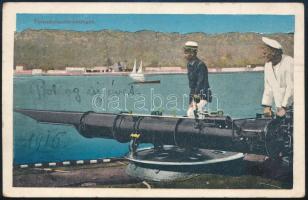 1914 Tábori posta képeslap / Field postcard "S.M.S. Alpha"