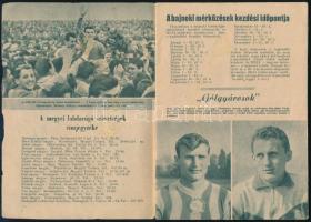 1962-63 NB I.labdarúgó bajnokság évad bemutató füzet 31p