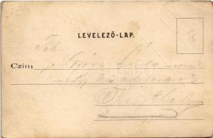 1905 Budapest V. Szabadság tér, Igazságügyi palota, négyesfogat, hintó (EK)