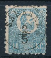 1871 Kőnyomat 10kr világos kék "SÁRKÁNY" (30.000 + Gudlin 150 pont)