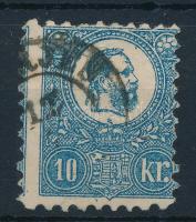 1871 Kőnyomat 10kr sötétkék képbe fogazva "(EPER)JES" (35.000 )