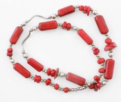 Bordó nyaklánc h: 62 cm