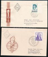 1961-1962 2 klf vágott FDC