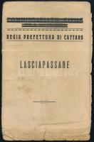 1941 Kotor, Kotori Prefektúra által kiállított fényképes igazolvány + katonai igazolványi lap