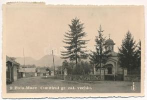1940 Nagybánya, Baia Mare; Cimitirul gr. cat. vechiu / Görög katolikus régi temető / old Greek Catholic cemetery + "1940 Nagybánya visszatért" So. Stpl