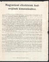 1914 Bp., Döntő fölényünk vagy ellenfeleink és a fegyverben álló államok hadereje számokban, magyará...