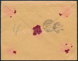 1924 Ajánlott levél Budapestről Frankfurtba 11.500K bérmentesítéssel