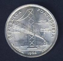 Portugália 1966. 20Esc Ag "Salazar-híd megnyitása" T:2+ apró ph.