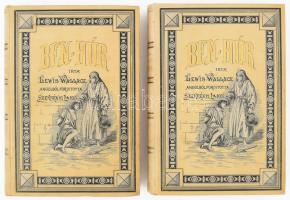 Wallace, Lewis: Ben-Húr I-II. köt. Ford.: Szekrényi Lajos. Pataky László rajzaival. Bp., 1895, A fordító kiadása, (Bp., Pallas-ny.), 1 (címkép, Lewis Wallace arcképe) t.+6+395 p.; 4+392 p. 2. kiadás. Egészoldalas és szövegközti fekete-fehér illusztrációkkal. Kiadói aranyozott, festett egészvászon kötésben, Gottermayer-kötés, festett lapszélekkel, kissé kopott, kissé foltos borítóval, kissé foltos lapokkal, névbélyegzésekkel.