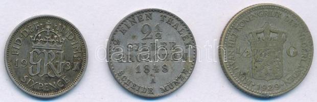 Vegyes: Német államok / Poroszország 1848A 2 1/2gr Ag "IV. Frigyes Vilmos" + Hollandia 192...