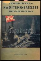 Győri Lajos: A császári és királyi haditengerészet békében és háborúban. Debrecen, 1935, Nagy Károly és Társai Grafikai Műintézete, 325+(9) p. Első kiadás. Gazdag fekete-fehér képanyaggal illusztrálva. Igényesen átkötött, álbordás műbőr-kötésben, az eredeti illusztrált papírborítóról másolt, bekötött borítóval, helyenként kissé foltos lapokkal, egy-két lap kissé sérült, a könyv elején négy oldal (a Horthy Miklósról szóló rész) hiányzik.