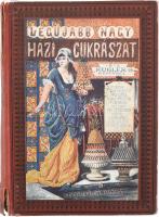 [Kugler Henrik (1830-1905)] Kugler Géza: A legujabb és legteljesebb nagy házi cukrászat. Czukrászok, vendéglősök és háziasszonyok legpraktikusabb kézikönyve, különös tekintettel a magántanulásra. Bp., én., Rozsnyai Károly,459+1+24 p. Negyedik kiadás. Kiadói illusztrált félvászon-kötés, kopott borítóval, sérült gerinccel, laza fűzéssel, egy laza lappal (15/16), de belül jó állapotban!