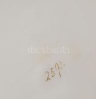 Antik kosár alakú kínáló, alján repedéssel, d: 18 cm, m: 10 cm