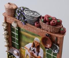 Cottage stílusú design képkeret, 20x15 cm