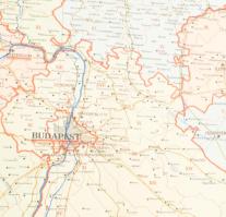 1943 Magyarország Közigazgatási Térképe, 1:500 000, M. Kir. Térképészeti Intézet, 2 db térkép, szaka...