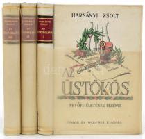 Harsányi Zsolt: Az üstökös. I-III. köt. Petőfi életének regénye. Bp.,1933,Singer és Wolfner. Kiadói díszesen illusztrált, aranyozott félvászon-kötésben.