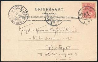 1903 Kézdi-Kovács László festőművész, műkritikus autográf sorai, édesanyjának Rotterdamból küldött, ...
