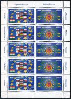 2004 Egyesült Európa 4 db teljes ív, 5.400Ft névértékben (16.000)