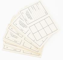 cca 1965 Budapesti Ifjúsági Tánczenei Klub kitöltetlen tagsági igazolványai, kb. 40 db.