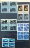 Szovjetunió 1967-1973 összefüggések, főleg négyes tömbök gyűjteménye, házi készítésű A4-es berakóban...