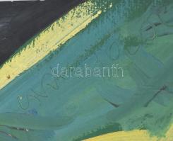 Csepeli Németh Miklós (1934-2012): Pár, 1987. Olaj, karton, jelezve jobbra középen. Sarkaiban kissé ...