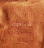 Mária a kisdeddel. Fali kegytárgy, kis kopással, m: 26 cm