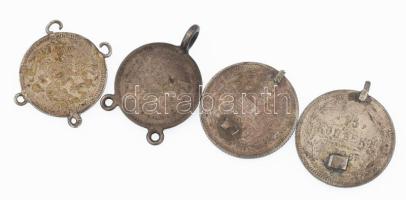 Ezüst (Ag) hamutál és orosz érmék, össz 71 g