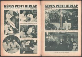 cca 1935-1940 20 db Képes Pesti Hírlap magazin sok érdekes történelmi illusztrációval