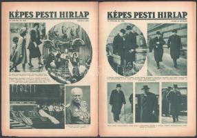 cca 1935-1940 20 db Képes Pesti Hírlap magazin sok érdekes történelmi illusztrációval