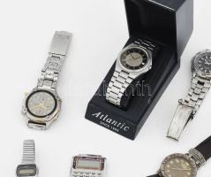 9 db kvarc karóra, vegyes állapotban, elem nélkül