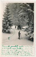 1937 Vulkán-hegység, Muntii Valcan; síelő, téli sport / ski, winter sport. photo