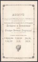 1909 A Verseczi Országos borászati kongresszus programja 4 p