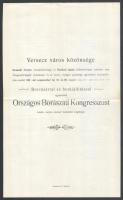 1909 A Verseczi Országos borászati kongresszus programja 4 p