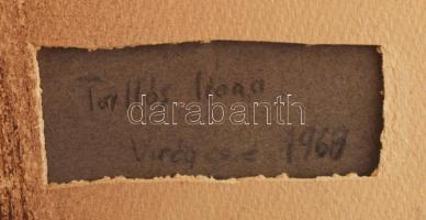 Tallós Ilona (1918-1991): Csendélet. Pasztell, papír, Jelzett balra fent és a hátoldalán. Keretben 6...