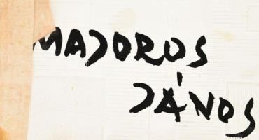 Majoros János: Női arc. 2 darab csempéből álló kép, fakeretben, kis lepattanással, csempék együtt 15...