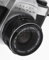 cca 1965-1975 Asahi Pentax Spotmatic japán gyártmányú fényképezőgép, 35mm filmformátum, Super-Takuma...