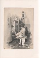 Segard, Achille:
Der Neid. Illustriert von Arthur Scheiner.
Budapest, [1904]. Gustav Grimms Verlag...