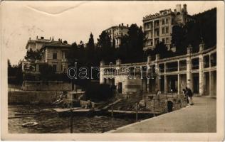 1927 Abbazia, Opatija; Bagno Italia, Esplanade / strand / beach (fa)