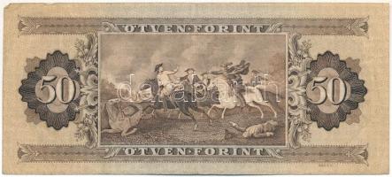 1951. 50Ft "D 532 006536" T:F Hungary 1951. 50 Forint "D 532 006536" C:F Adamo F...