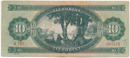 1949. 10Ft "A 785 097418" T:F Hungary 1949. 10 Forint "A 785 097418" C:F Adamo F...