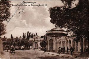 Constantinople, Istanbul; Porte du Palais de Dolma Baghtché / entry of the Dolmabahce Palace (Rb)