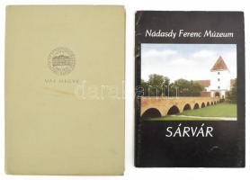 Vas megye. Helytörténeti tanulmányok. Szerk.: Dr. Horváth Ferenc. Szombathely, 1958, Vas Megye Tanácsa V.B. Fekete-fehér képekkel illusztrálva. Kiadói egészvászon-kötés, kissé kopottas borítóval. Megjelent 1900 példányban. + Sz. Koroknay Éva et al.: Nádasdy Ferenc Múzeum állandó kiállításai. (Kiállításvezető). Vas Megyei Múzeumok Katalógusai 60. (Bp., 1979, Révai Nyomda). Kiadói tűzött papírkötés, kissé kopott borítóval.