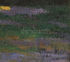 Papp jelzéssel (Papp Aurél?), feltehetően XX. sz. eleje, nagybányai festő: Tehenek. Olaj, vászon, fa...