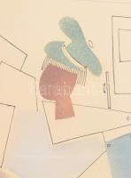 Vlagyimir Lebedev (1891-1967): Modern ember. Tus, vegyes technika, papír. Jelzés nélkül. paszparetub...