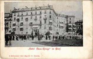 Genf, Geneva; Hotel Beau-Rivage (worn corners)