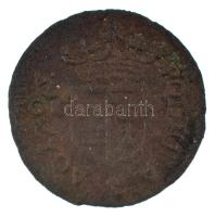 1705C-M Rézpoltura Cu "II. Rákóczi Ferenc" Kassa (2,40g) T:F patina Hungary 1705C-M Poltur...